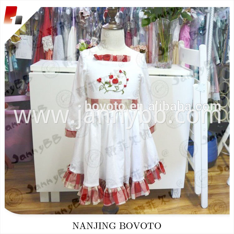 girl red$white dress